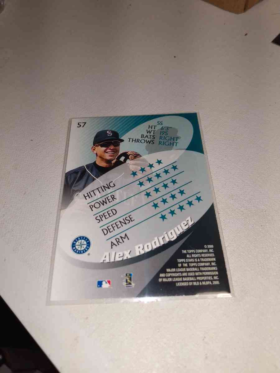 2000 Topps Alex Rodriguez Stars