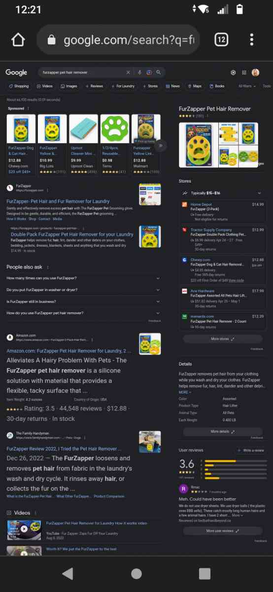 furzappers For WASHER or DRYER