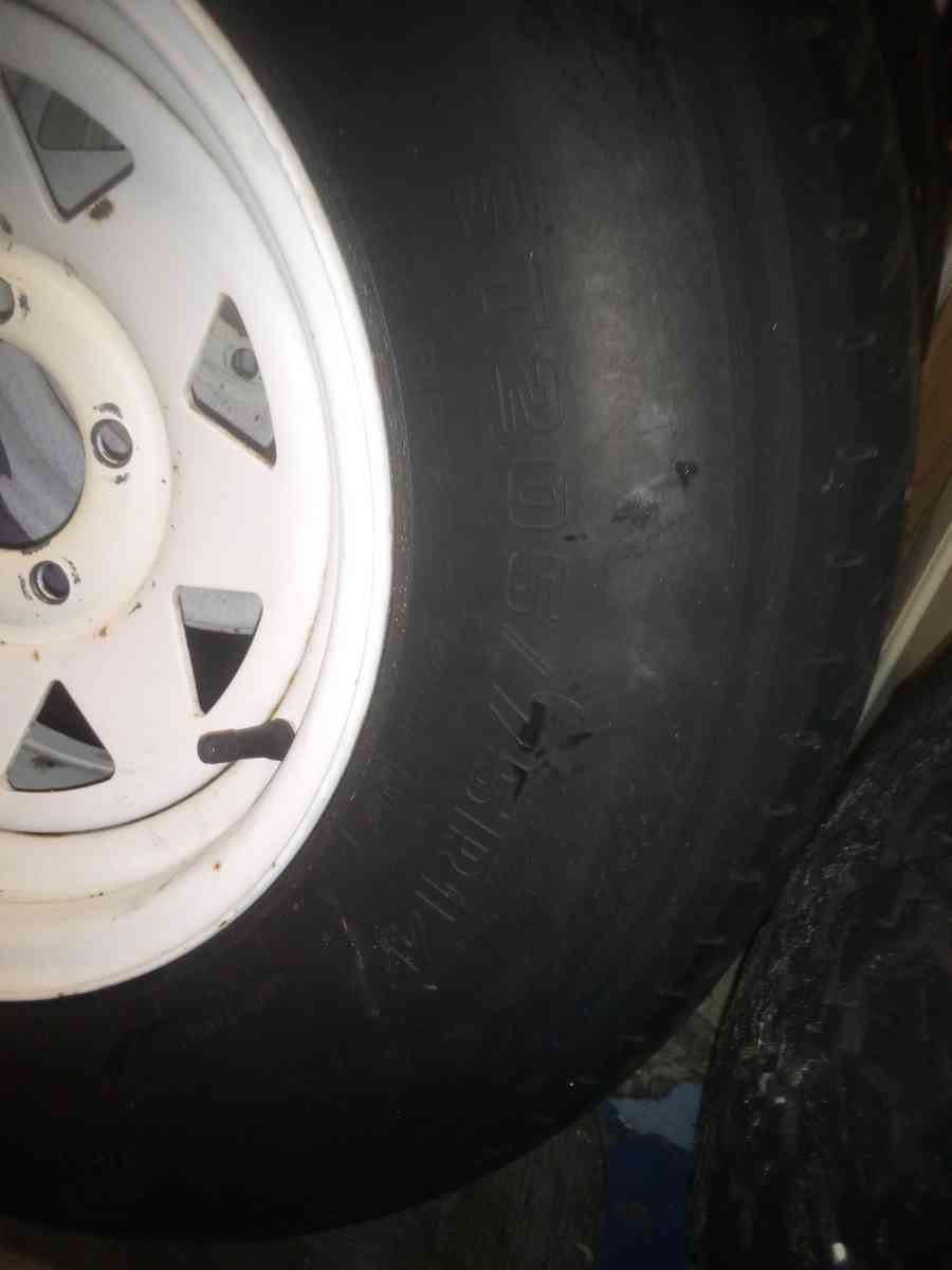 tires for either camper or trailer 205 75 R14