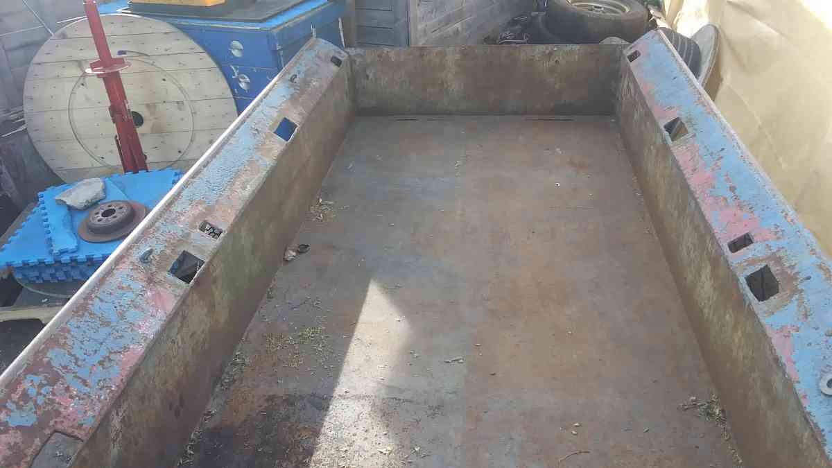 homemade steel trailer