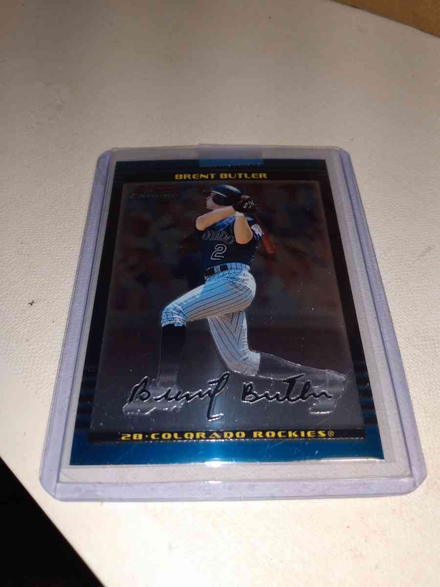 2002 Bowman Chrome autograph Brent Butler