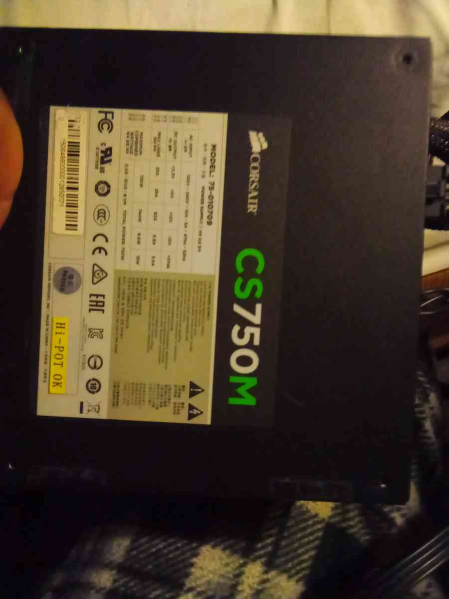 CORSAIR COMPUTER POWER SUPPLYS CS750M SERIES