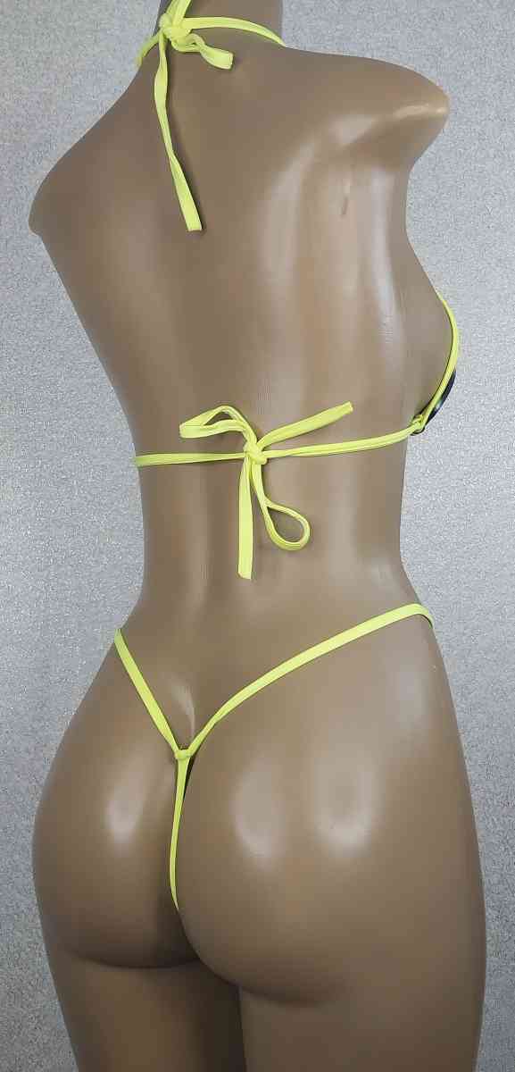 Custom Made Exotic  Bikini  with Skirt