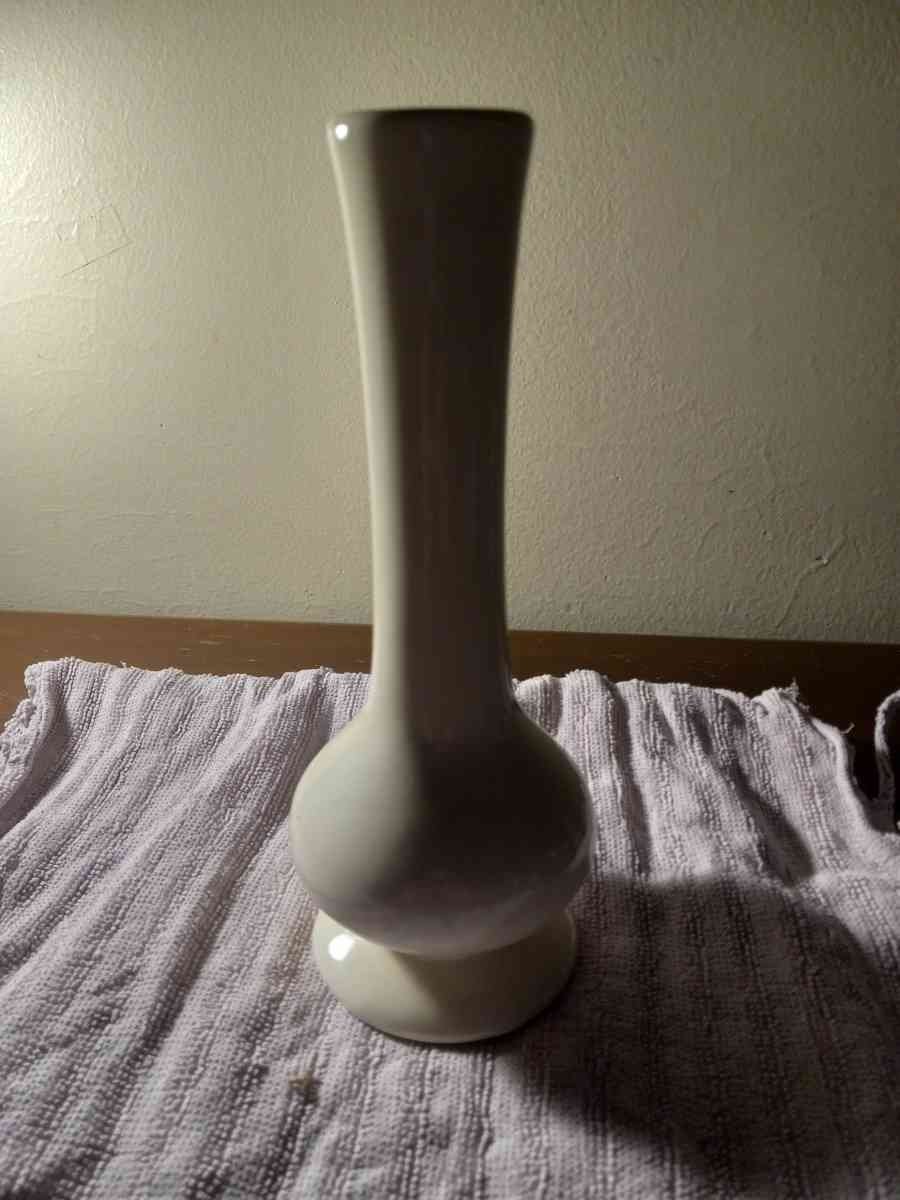 vintage heager white vase