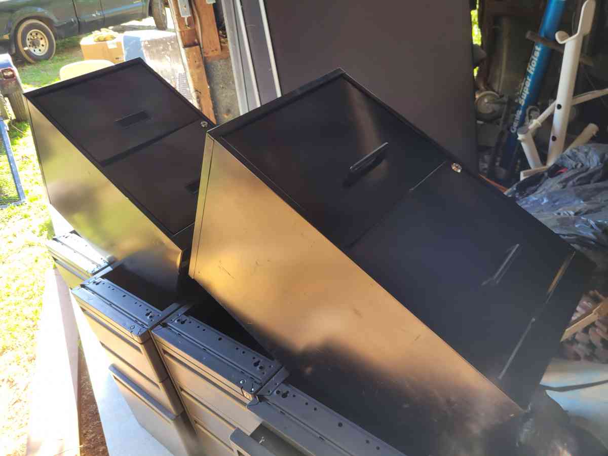 cubicles and file cabinets