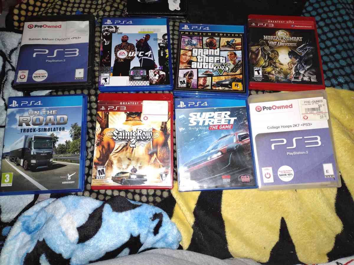 PS3 games and PS4 games lot