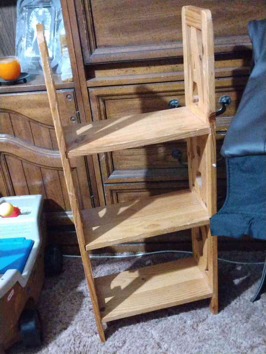 WOODEN KIDS ABC BOOKSHELF