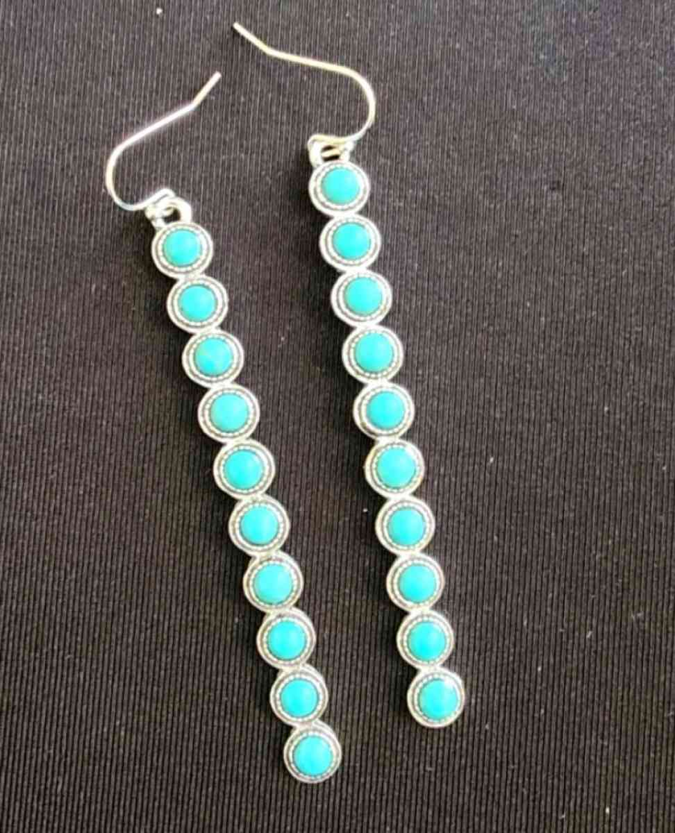 Turquoise and Silver Earrings