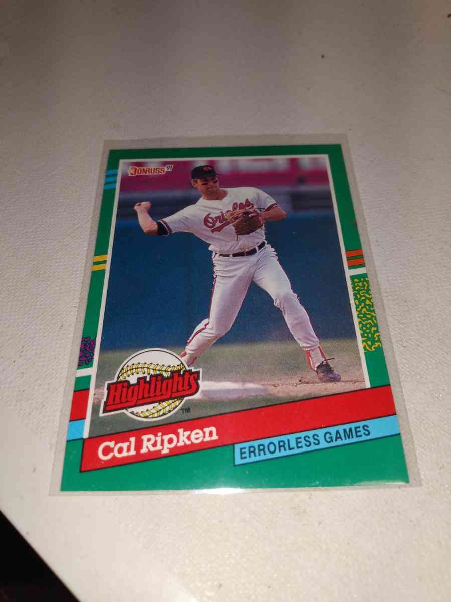 1991 Cal ripken Jr error card