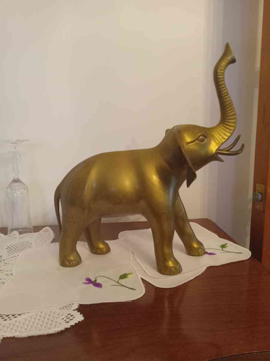 Vintage Brass Elephant