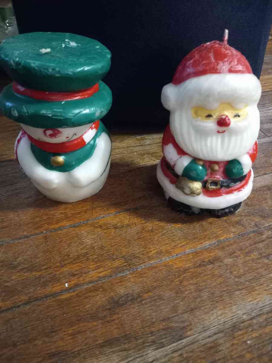 70s Christmas candles