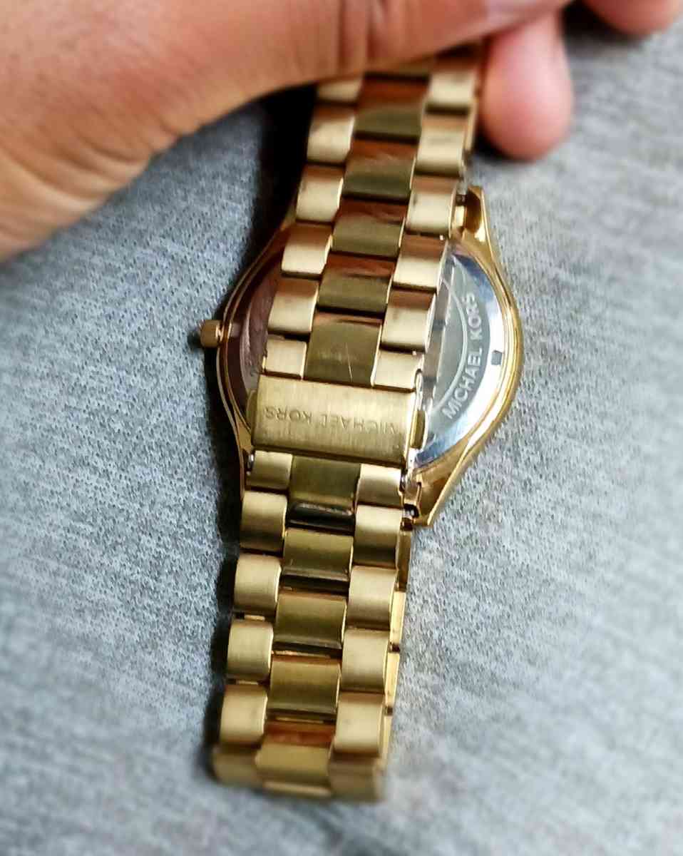 14k gold Michael kors watch