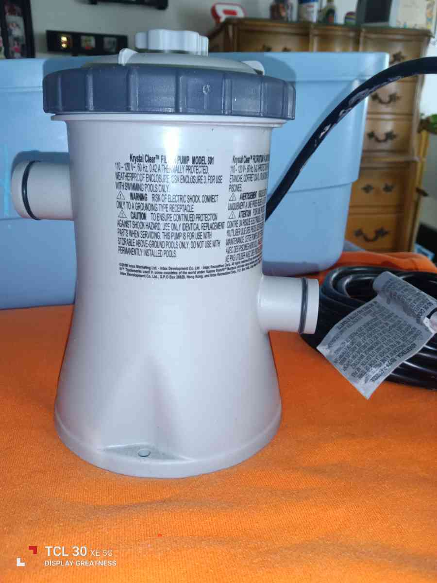 Krystal clear pool pump