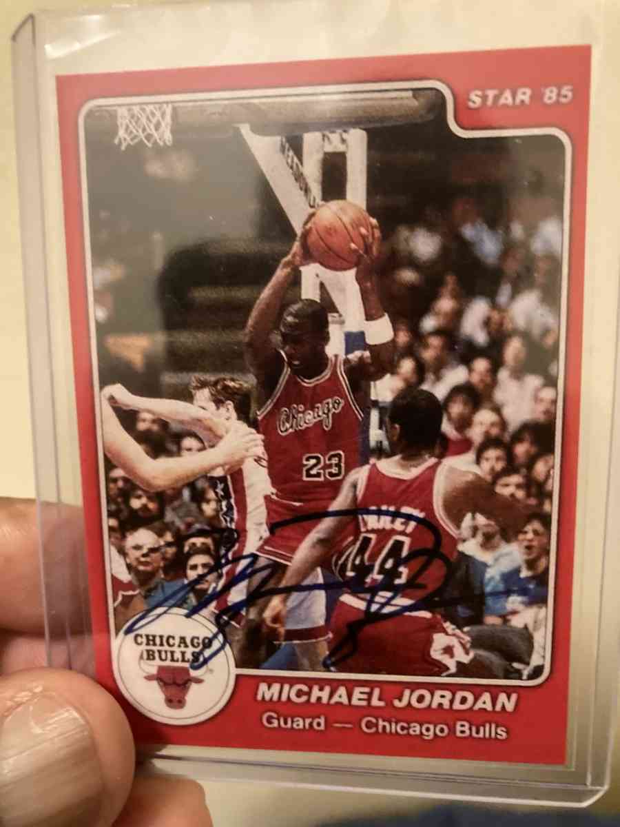 Autograph 1985 Star Rookie REPRINT 101 Michael Jordan