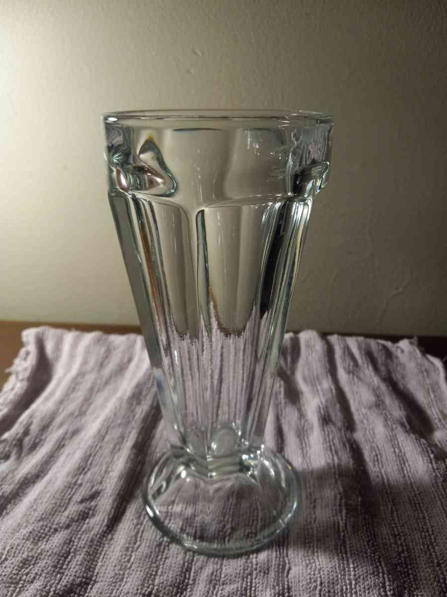 vintage glass icecream dish