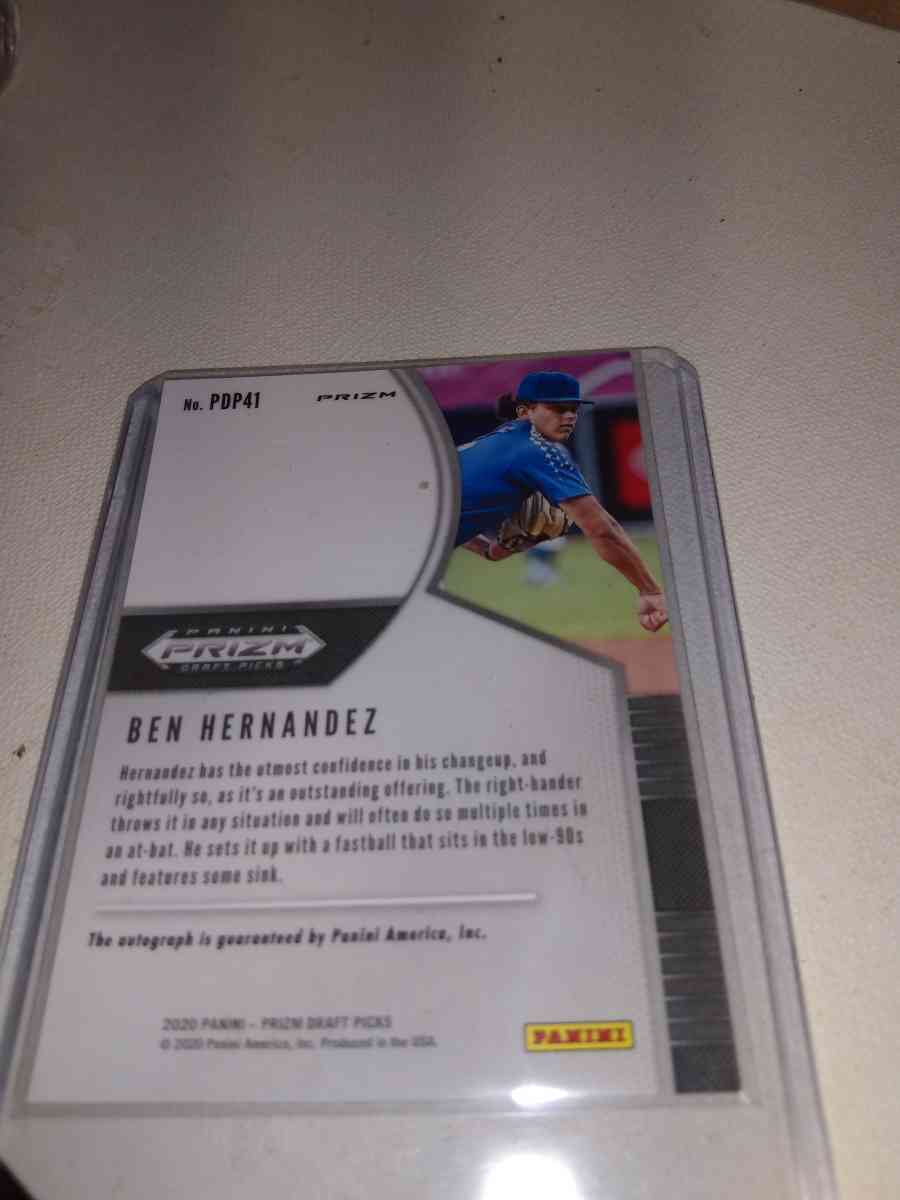 2020 Ben Hernandez autograph optic prism