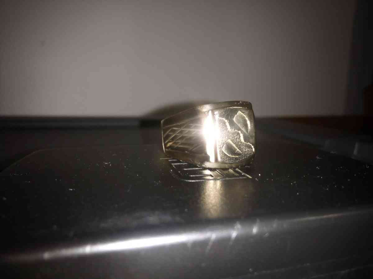 15g mens 18k stamped gold ring