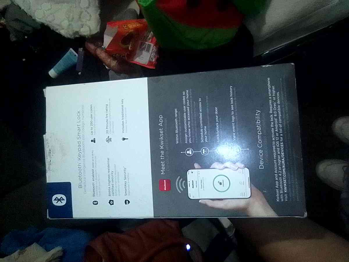 aura key pad Bluetooth smart  lock