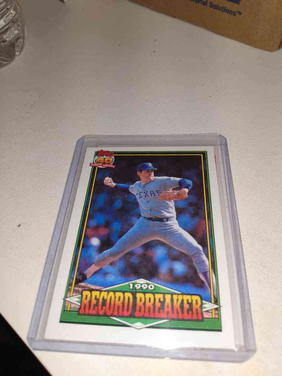 1991 TOPPS Nolan Ryan record breaking