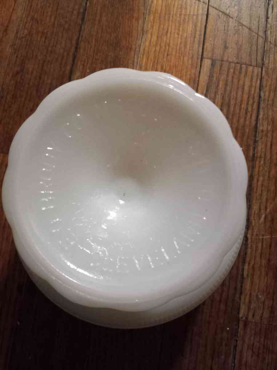 Vintage EO Brody milk glass compote M6000