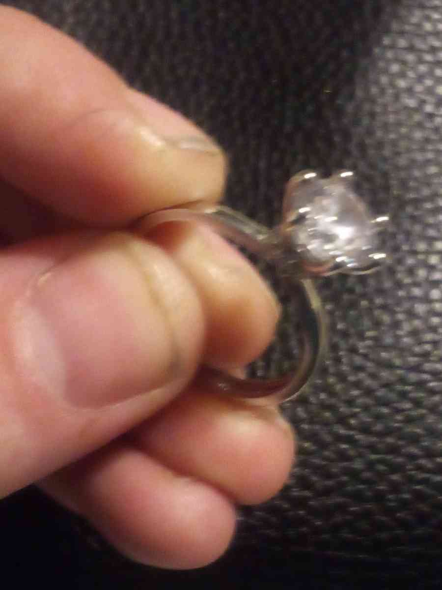 D 2ct 925 sterling silver vintage wedding ring for women