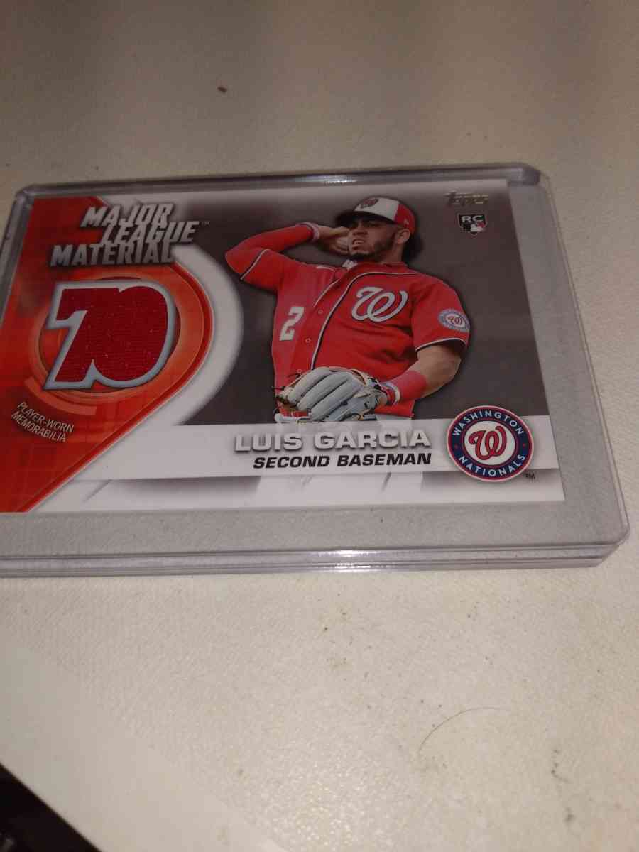 Louis Garcia 2021 tops rookie card relic