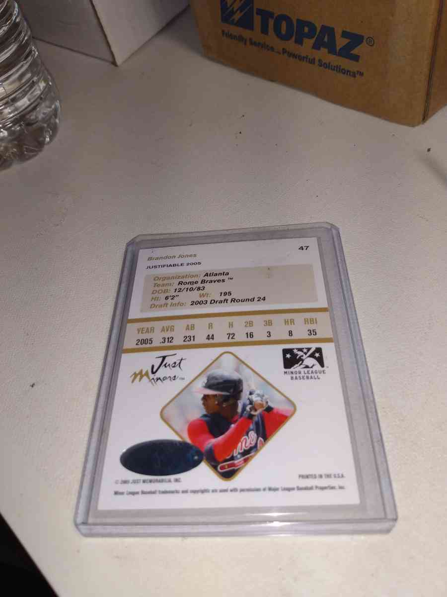2005 card number 47 just memorable autographs of Brandon Jon