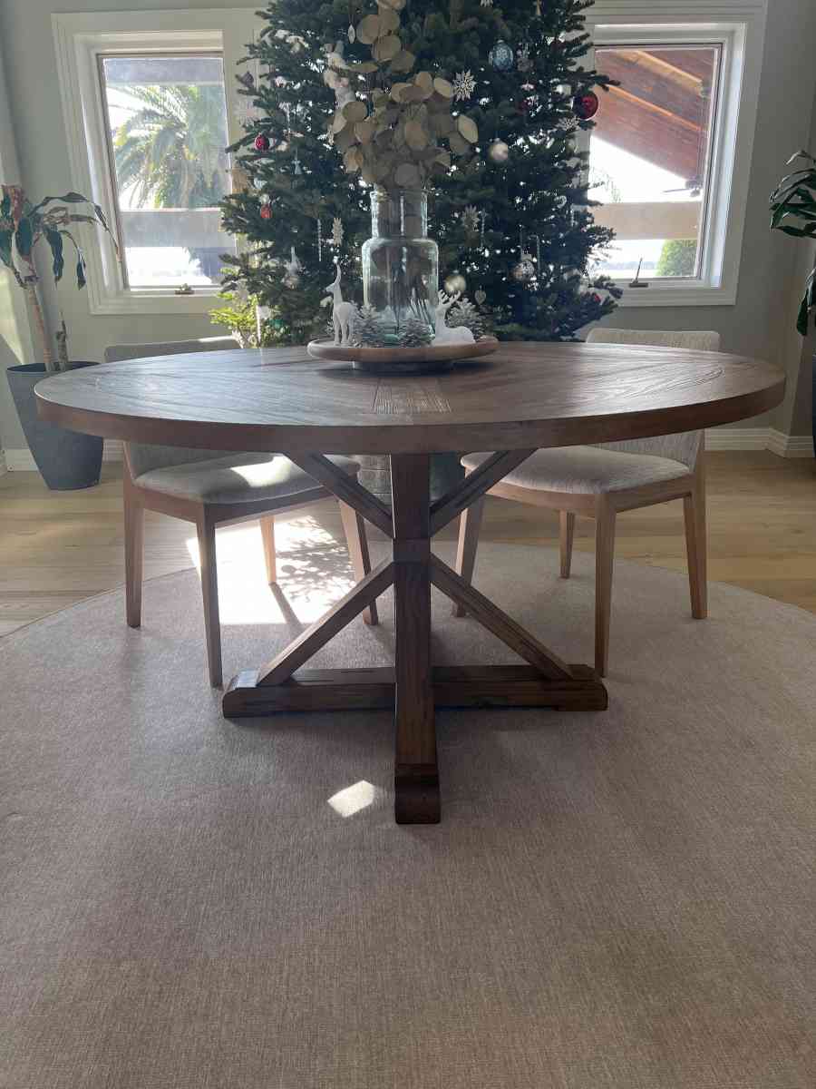 Brand new in box beautiful rustic solid wood dining table
