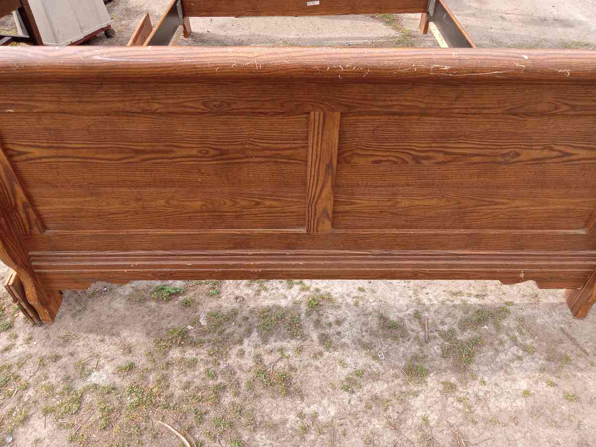 Queen SIZE Wooden Sleigh Bed Frame