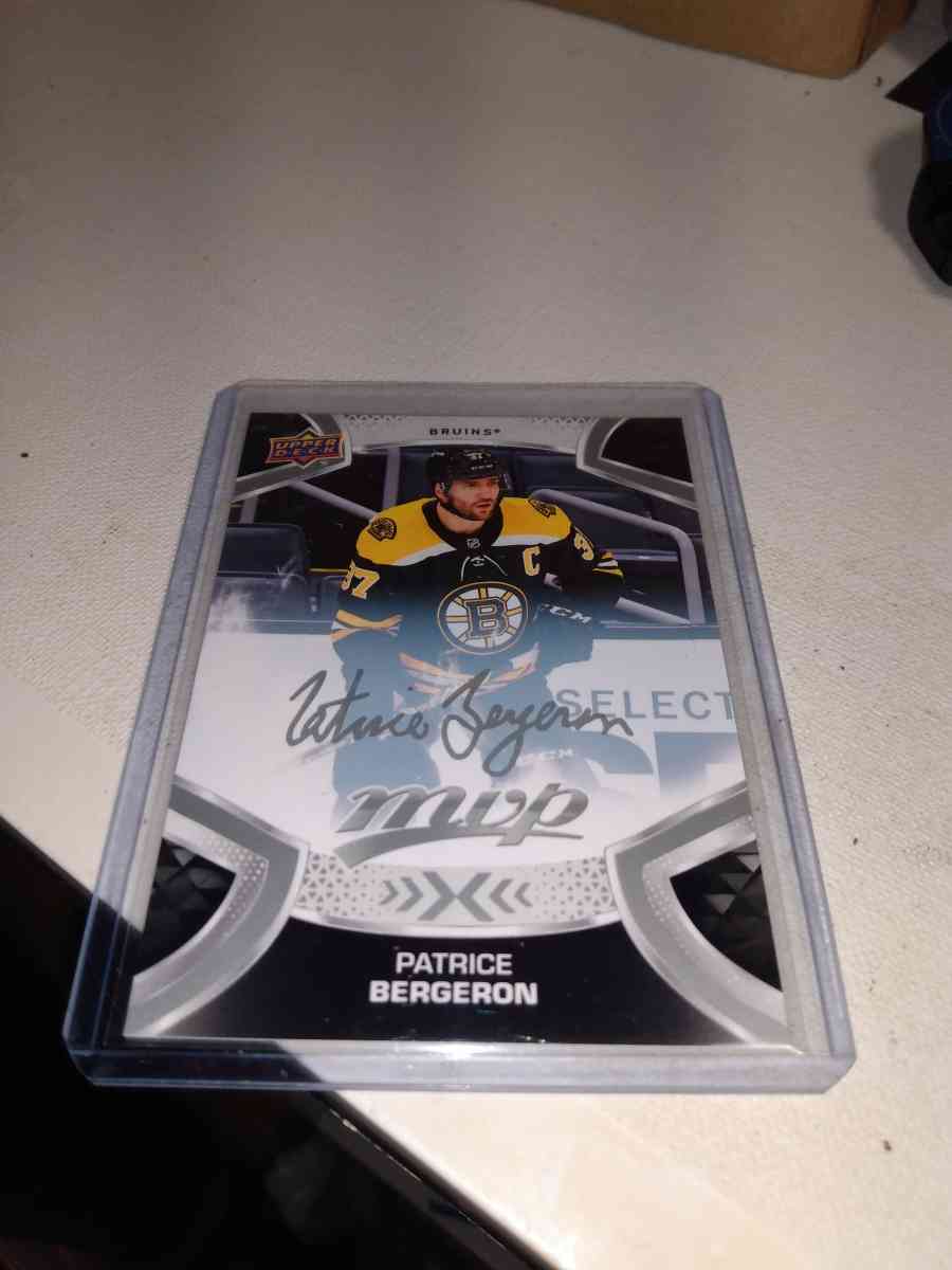 21 22 upper Deck MVP autograph Patrice bergeron