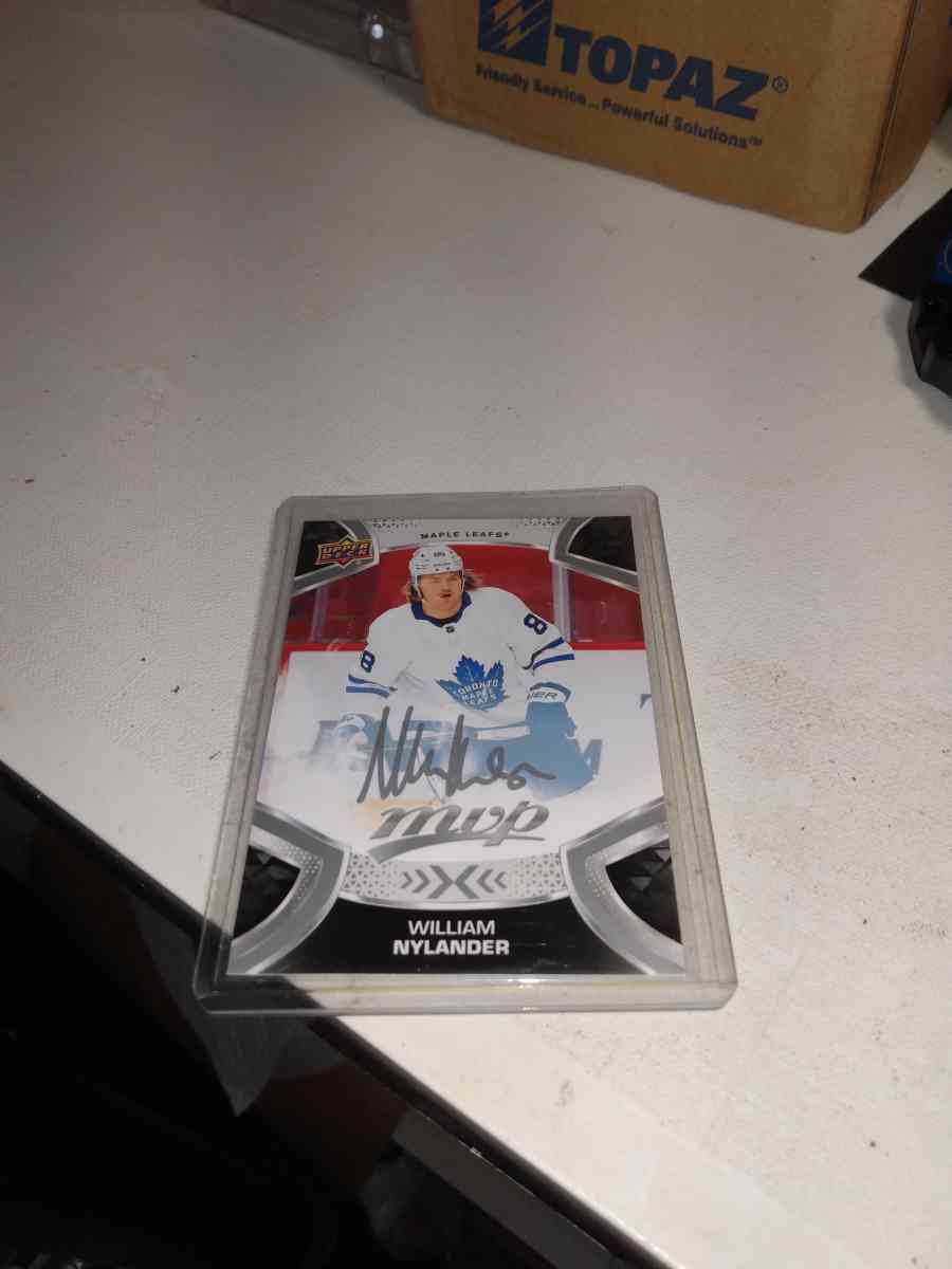 2021 upper Deck MVP autograph card William nylander