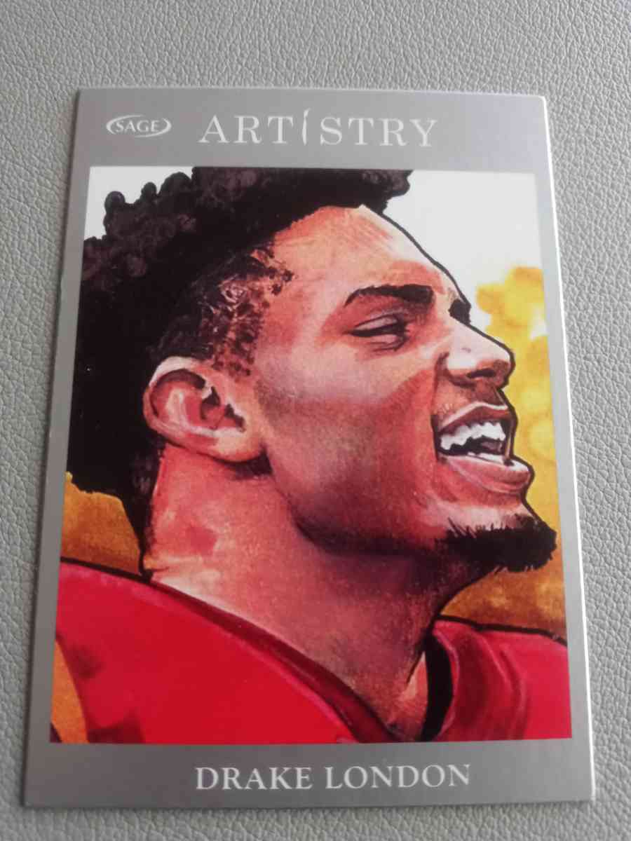 2022 SAGE ARTISTRY  DRAKE LONDON 110  RC ROOKIE CARD