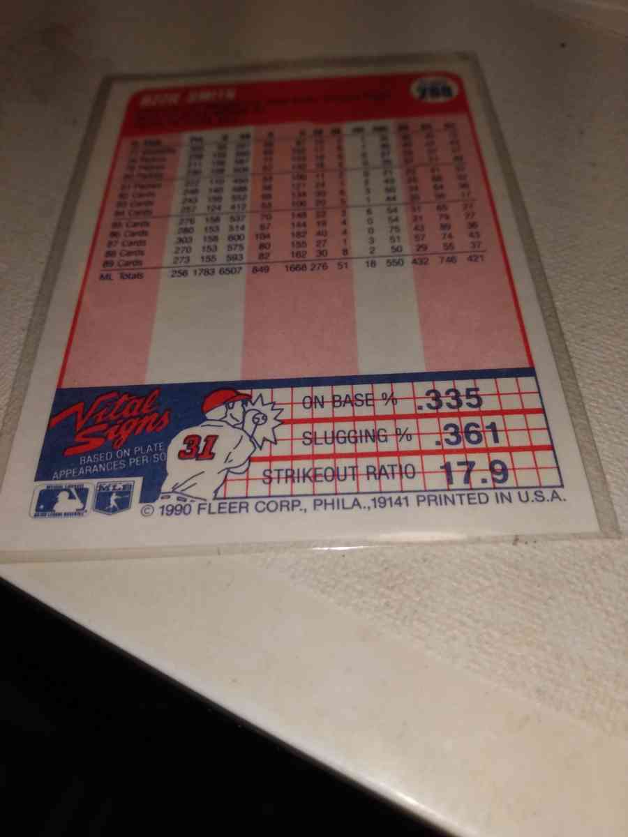 1990 Fleer the wizard Ozzie Smith