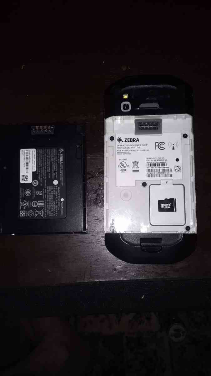 a used zebra tc560 barcode scanner