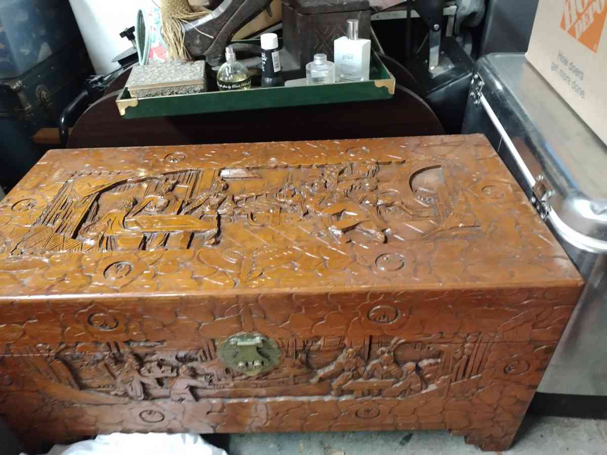 hand carved very nice trunk