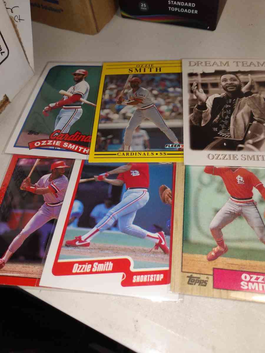 six card line the wizard Ozzie Smith Hall of famer