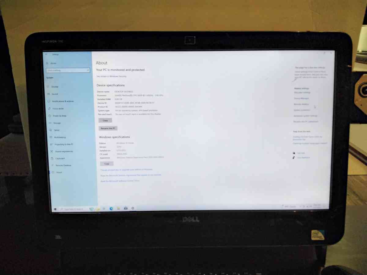 DELL INSPIRON ALL IN ONE DESKTOP 2305