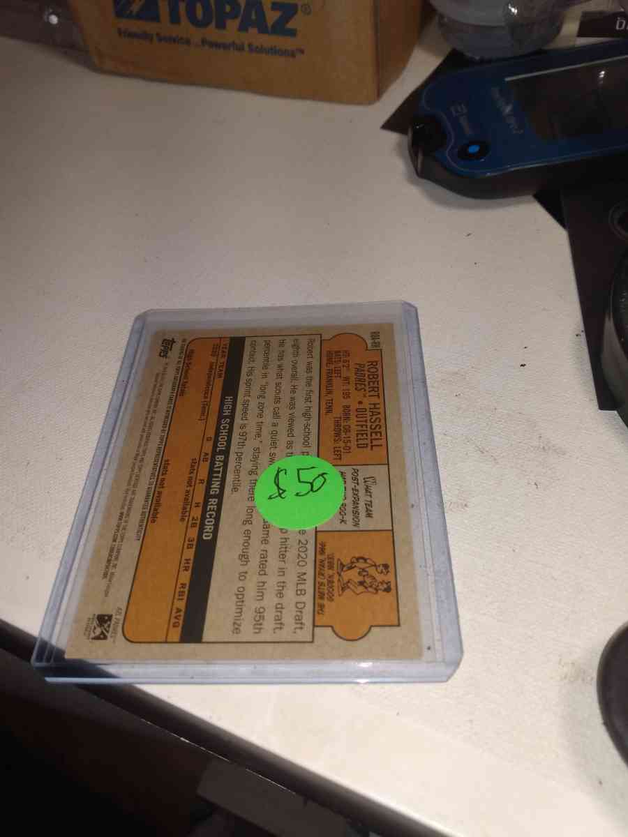 2021 Topps heritage Robert hassell autograph