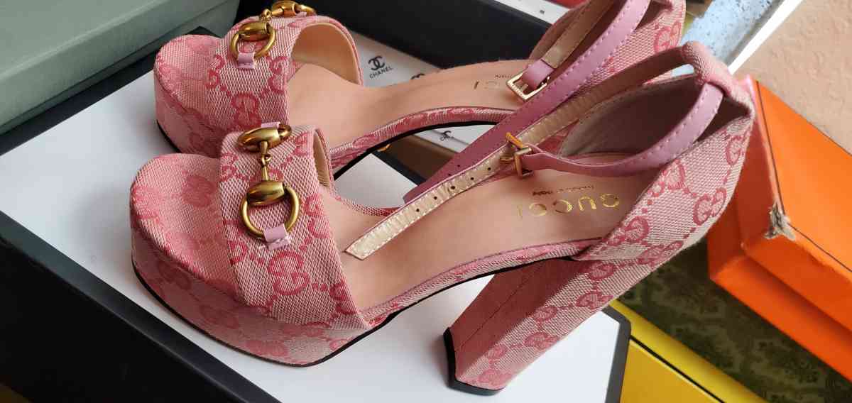 Pink GG heels