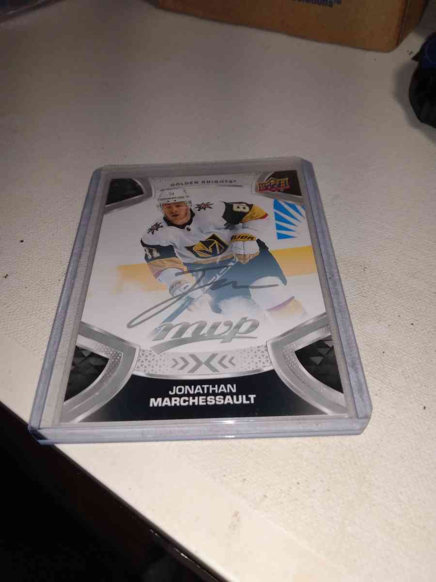3022  2022 upper Deck MVP autograph Jonathan Marchessault