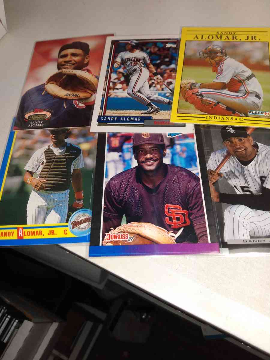 six card lot Sandy alomar Jr Hall of famer