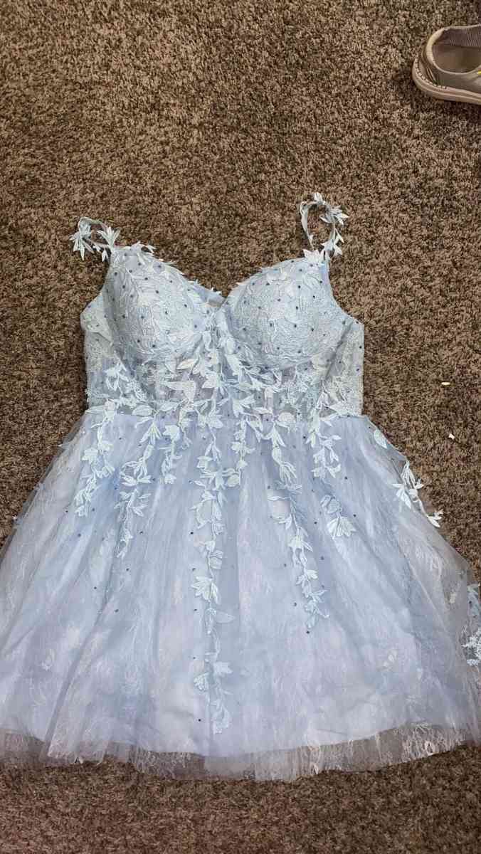 light blue homecoming dress