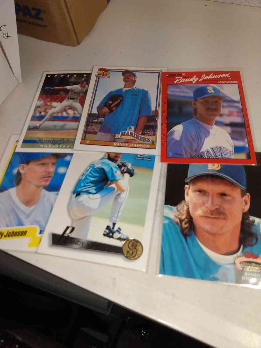 six cards Randy Johnson Hall of famer The Big unit
