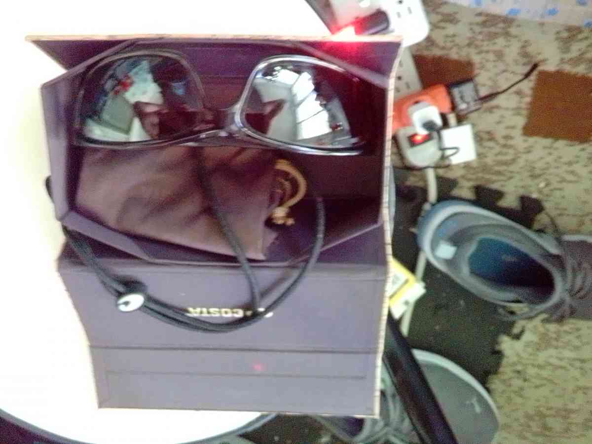 Costa glasses with bag  box and safety attatchment