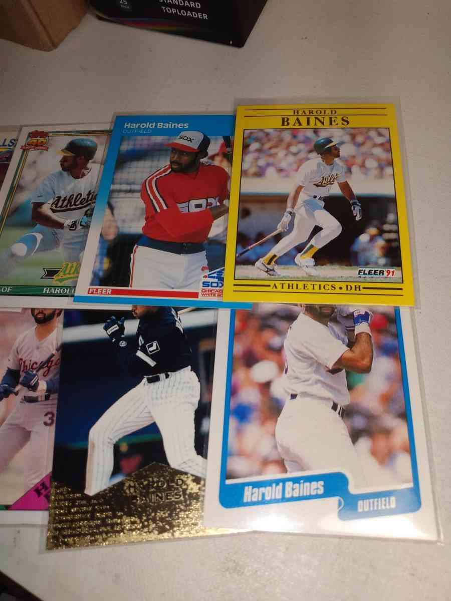 eight card lot Harold baines Hall of famer