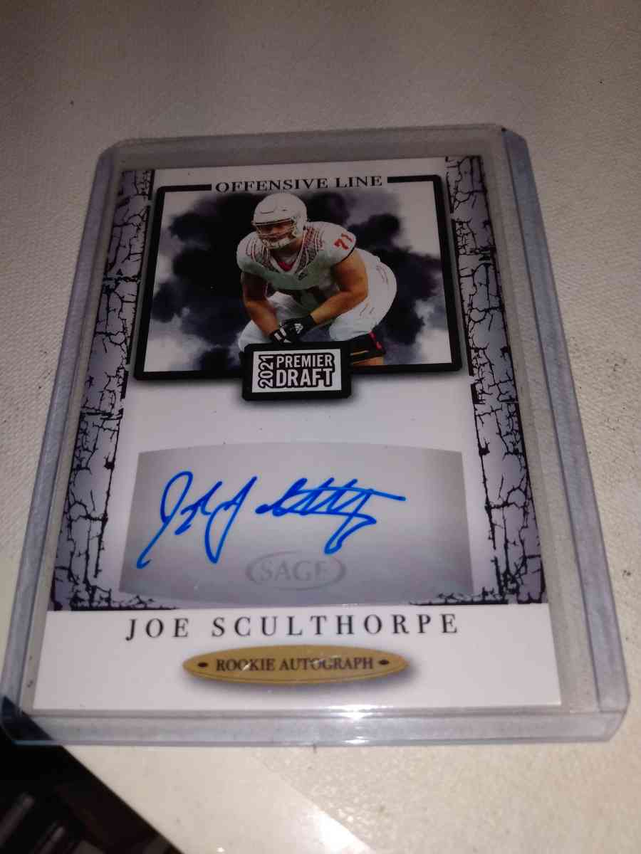 2021 premier draft autograph Joe Sculthorpe