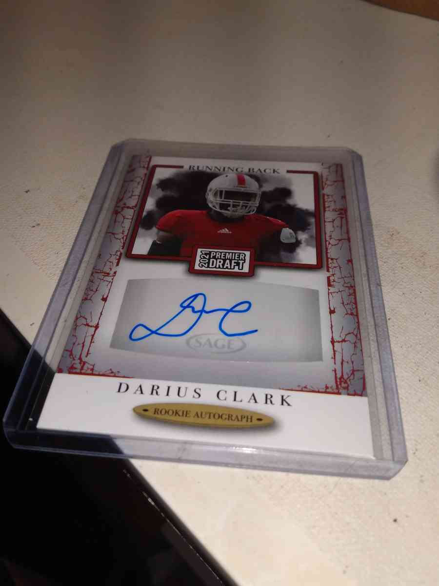 2021 premier draft Darius Clark autograph