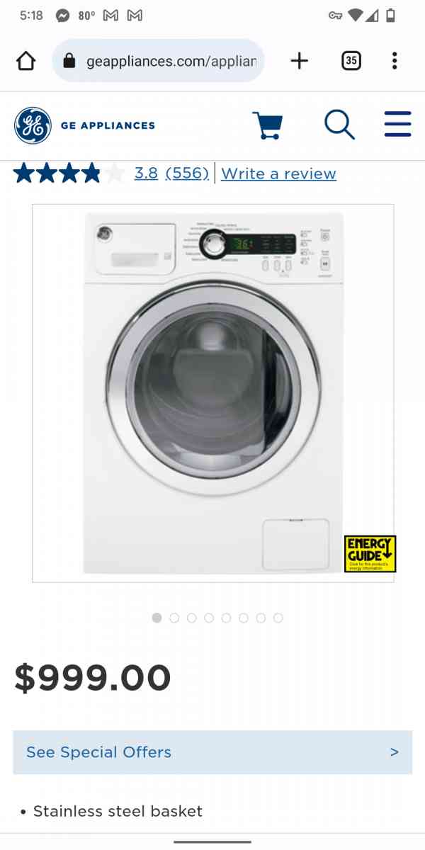 General Electric Washer and Dryer
