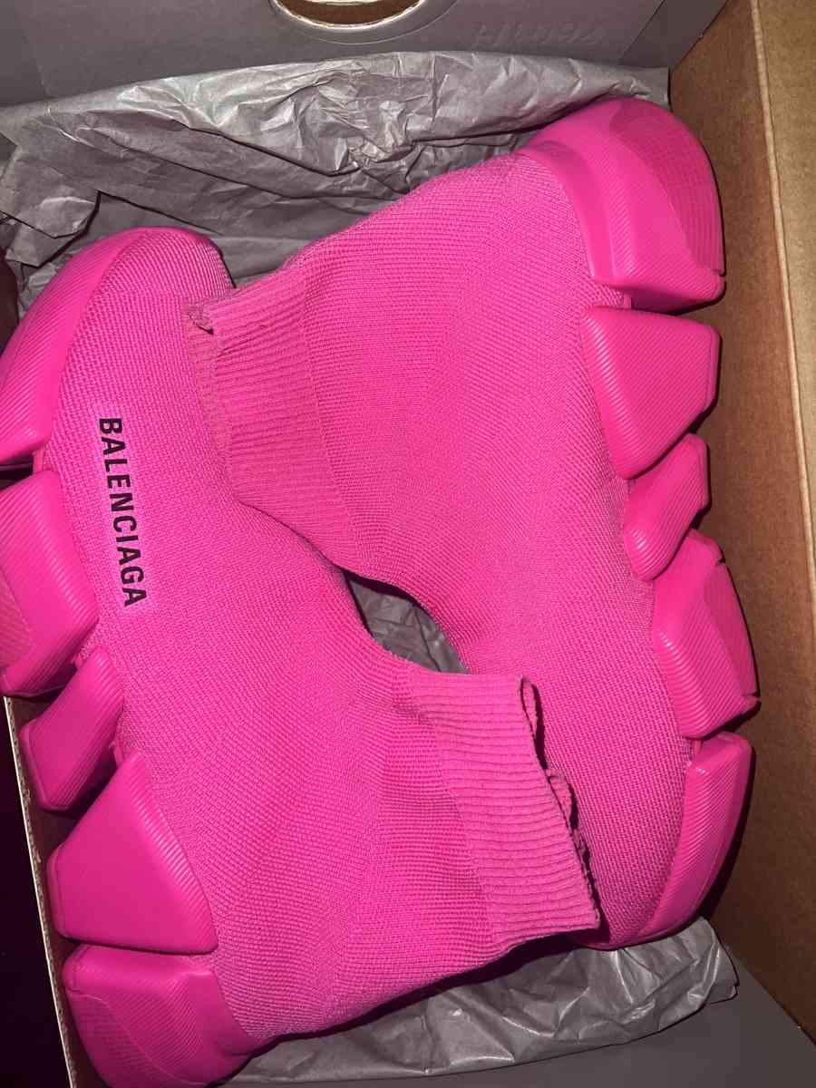 neon rose Balenciaga
