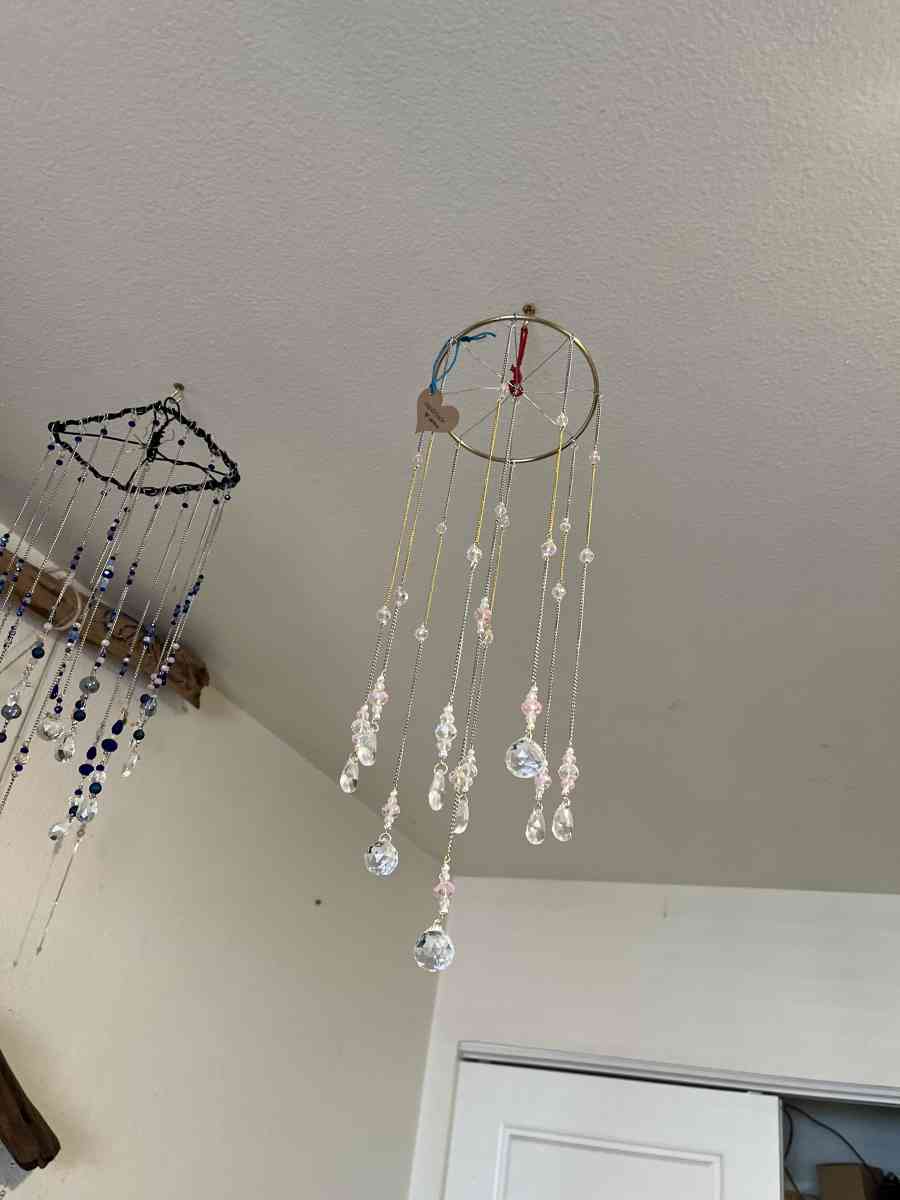 suncatchers and wall hangings crystal and glass beads